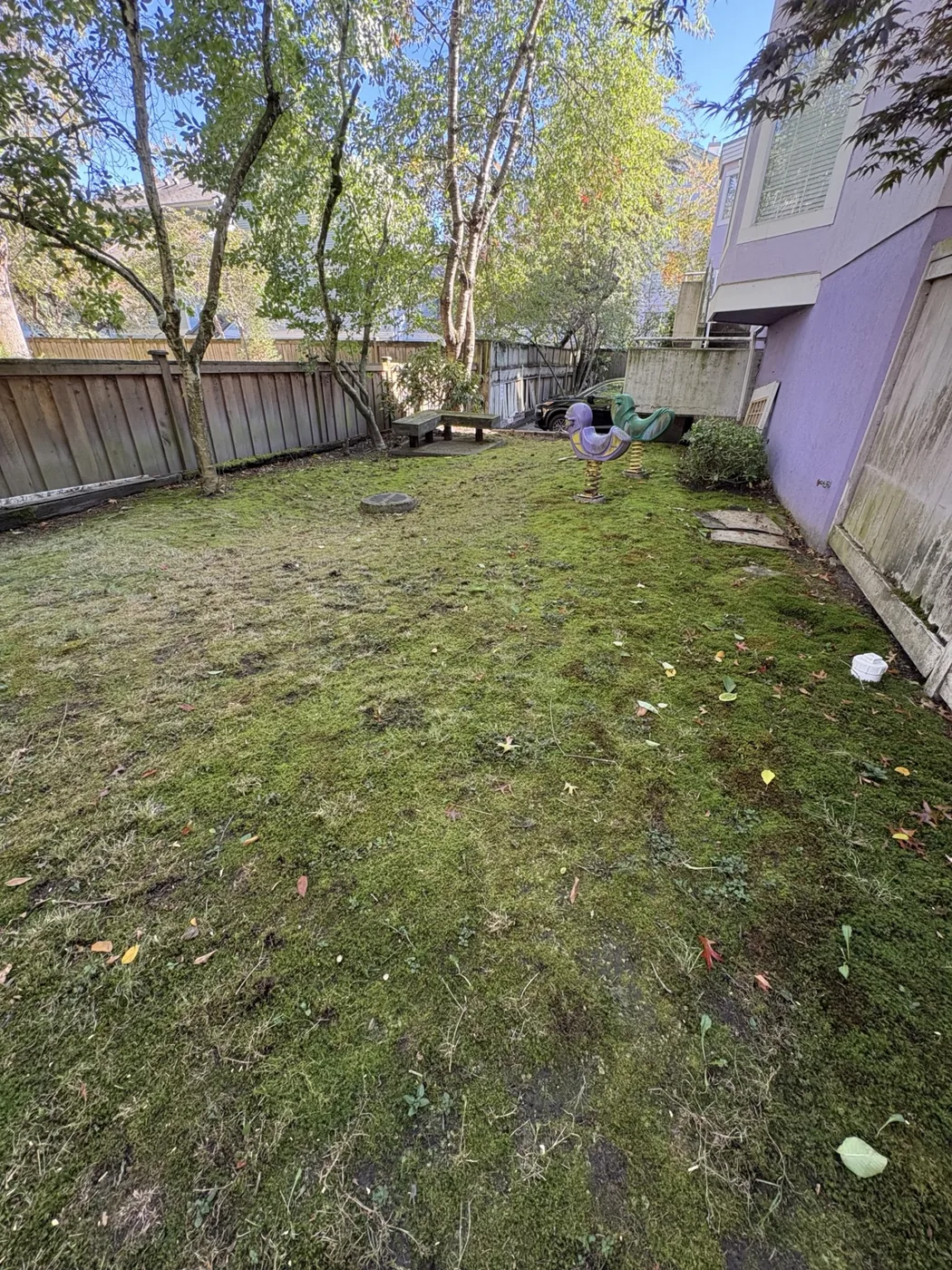 Shared lawn · after at a Richmond townhouse community
