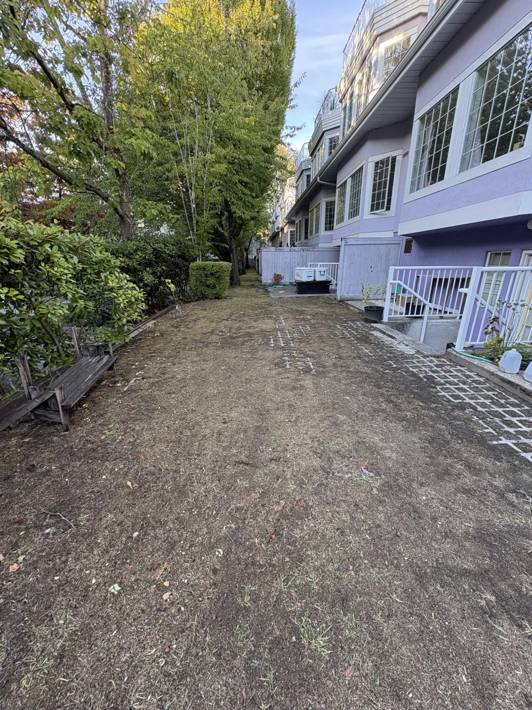 Courtyard walkway · after at a Richmond townhouse community