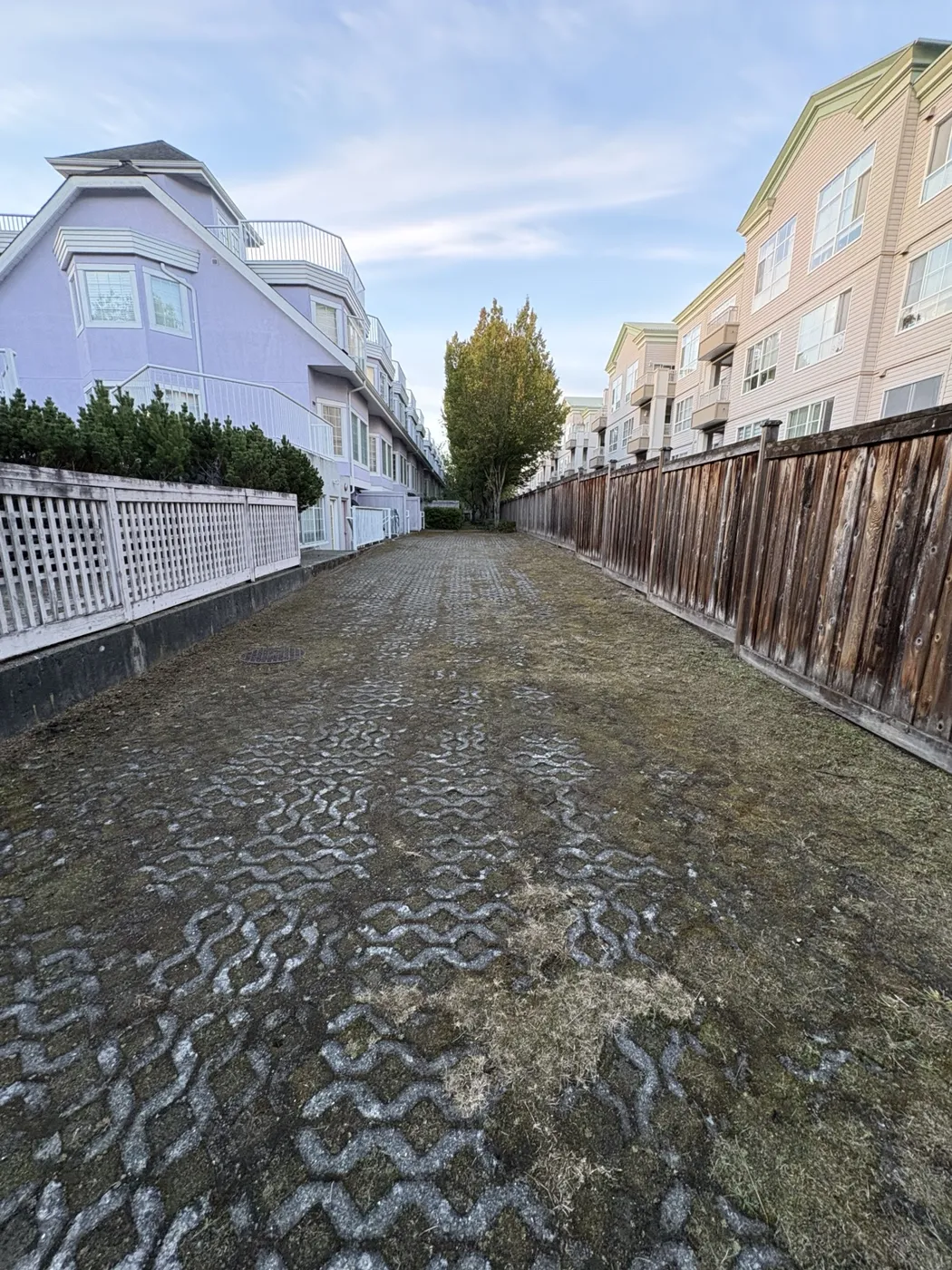 Common walkway · after at a Richmond townhouse community