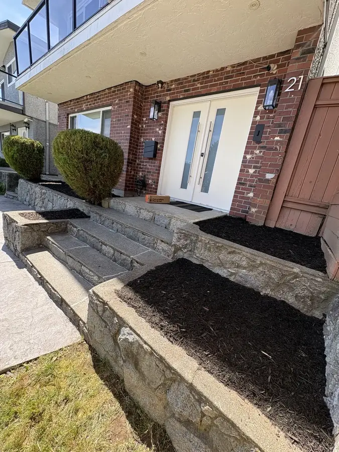 Weed barrier & mulch — After